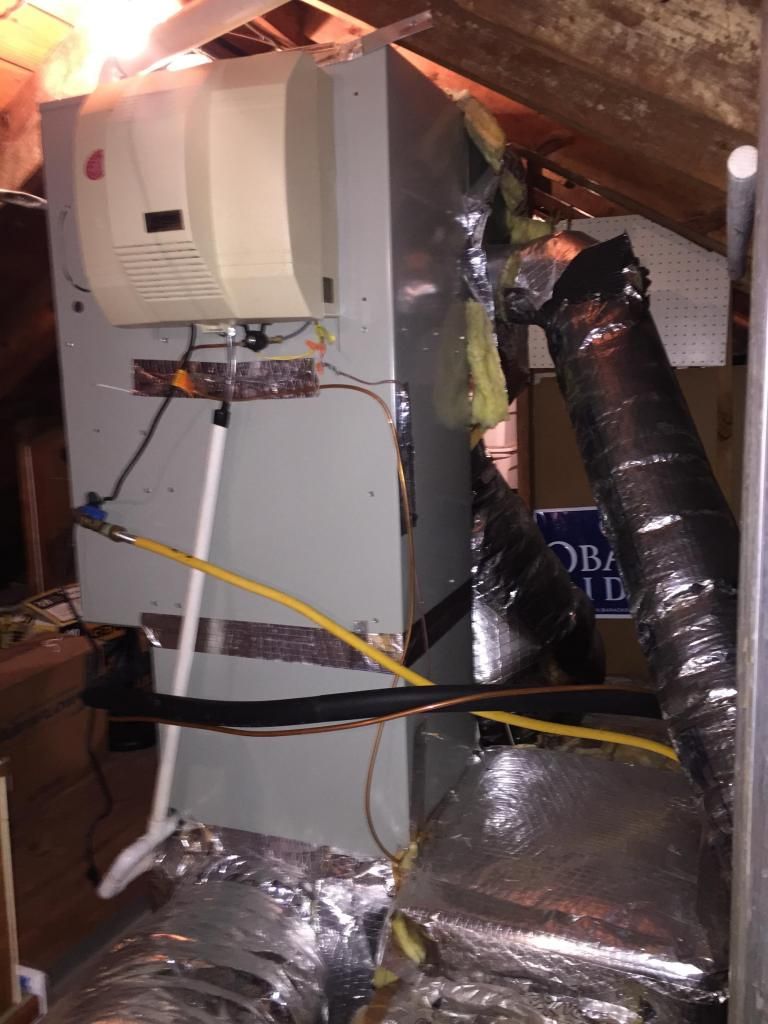 Aprilaire 760 humidifier installation on Trane furnace DoItYourself